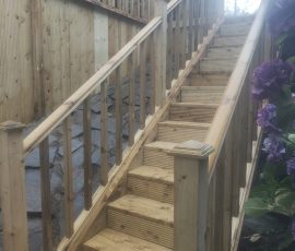 Custom Joinery Outdoor Staircase Installation In Antrim