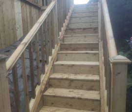 Wooden Decking Staircase In County Antrim & County Down